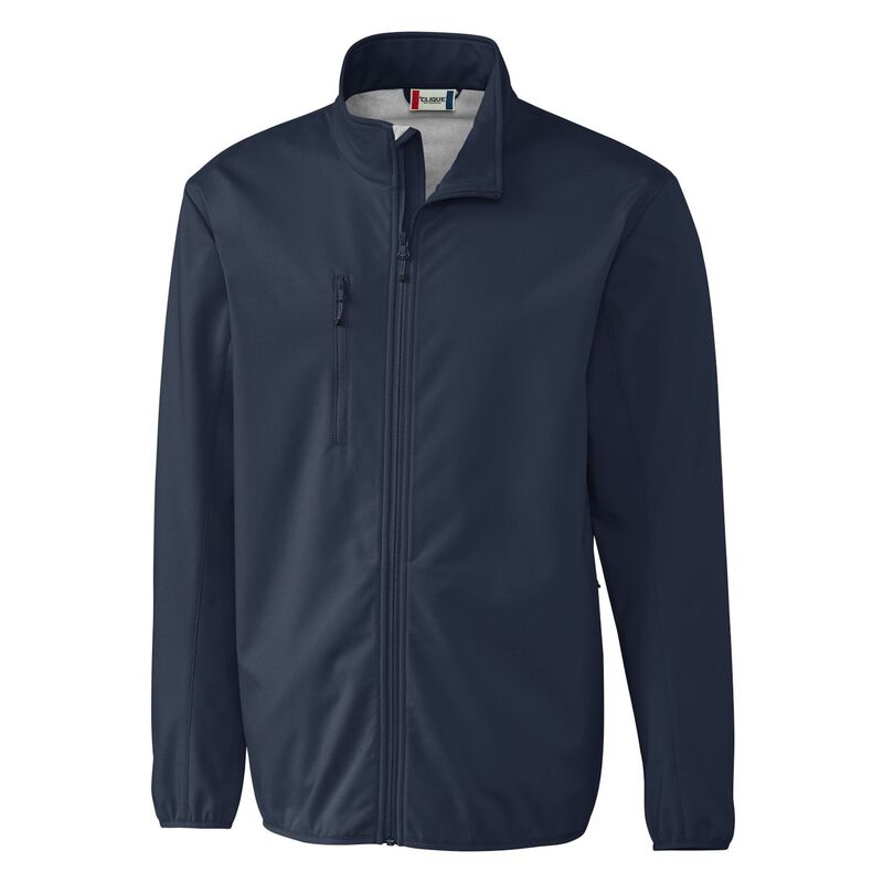 細流 レディース アウター 上衣・上衣 Clique Trail Stretch Softshell Full Zip Mens Jacket Dark Navy 米国海軍