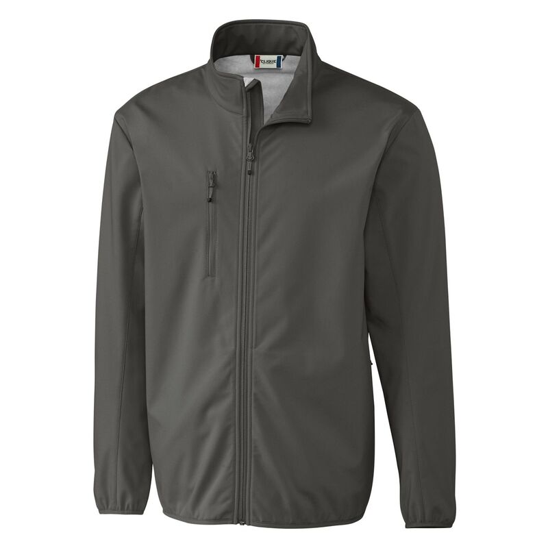 細流 レディース アウター 上衣・上衣 Clique Trail Stretch Softshell Full Zip Mens Jacket Pure Slate スレート