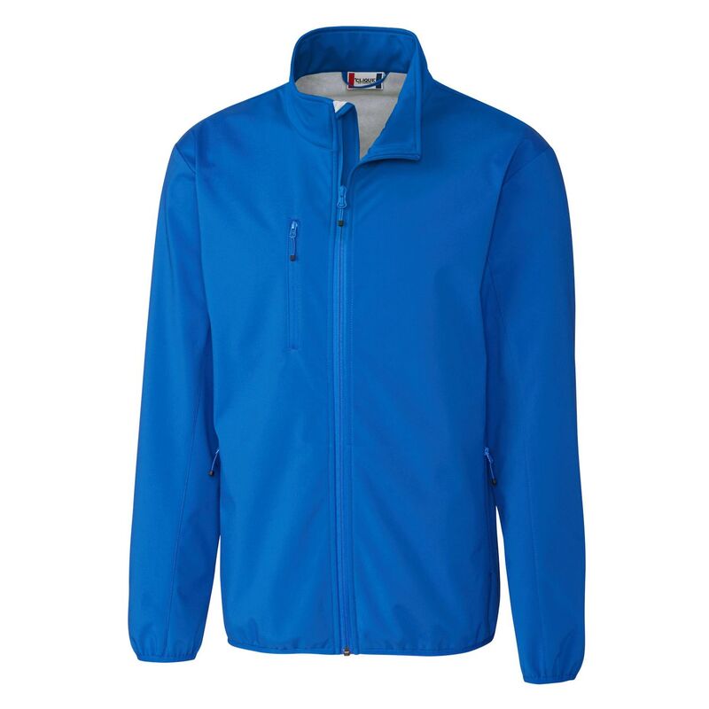細流 レディース アウター 上衣・上衣 Clique Trail Stretch Softshell Full Zip Mens Jacket Royal Blue 青色
