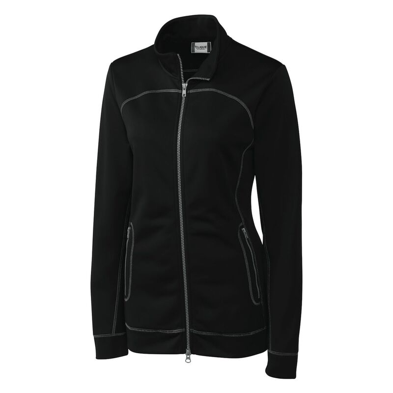 細流 レディース アウター 上衣・上衣 編み物 Clique Helsa Womens Full Zip Knit Jacket Black 黒いこと