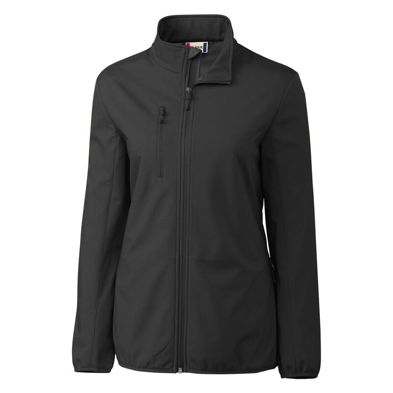 細流 レディース アウター 上衣・上衣 Clique Trail Stretch Softshell Full Zip Womens Jacket Black 黒いこと