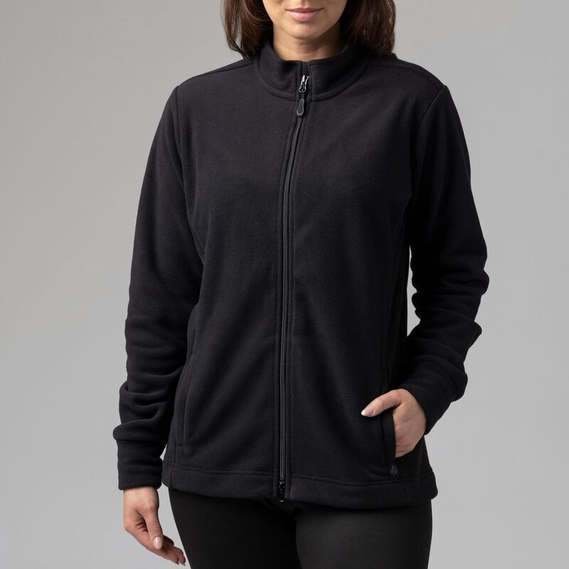 ヒートホルダーズ レディース アウター 上衣・上衣 フリース Women\u0027s Heat Holders Jasmine Original Super Brushed Fleece Double Zipper Jacket Black 黒いこと