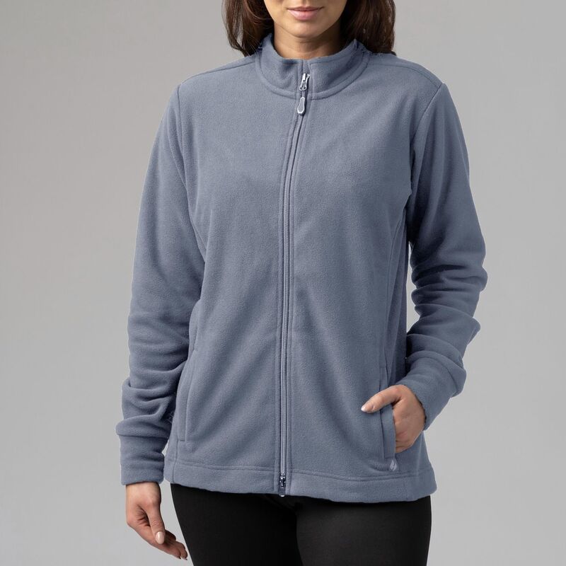 ヒートホルダーズ レディース アウター 上衣・上衣 フリース Women\u0027s Heat Holders Jasmine Original Super Brushed Fleece Double Zipper Jacket Dusty Blue 青色