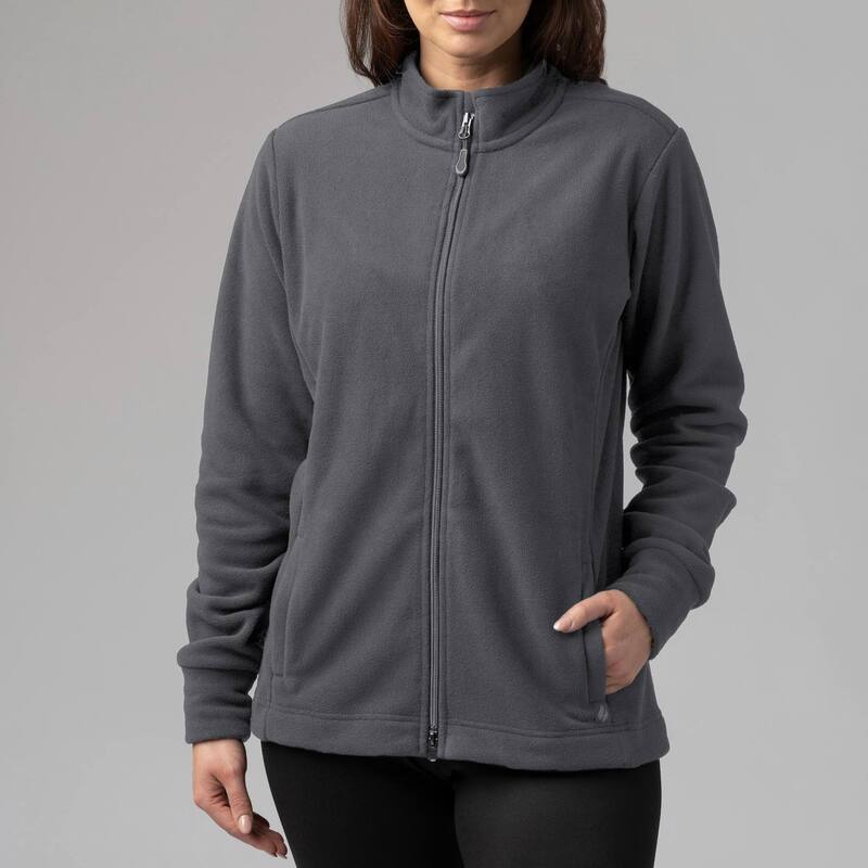 ヒートホルダーズ レディース アウター 上衣・上衣 フリース Women\u0027s Heat Holders Jasmine Original Super Brushed Fleece Double Zipper Jacket Iron Gray 薄墨色