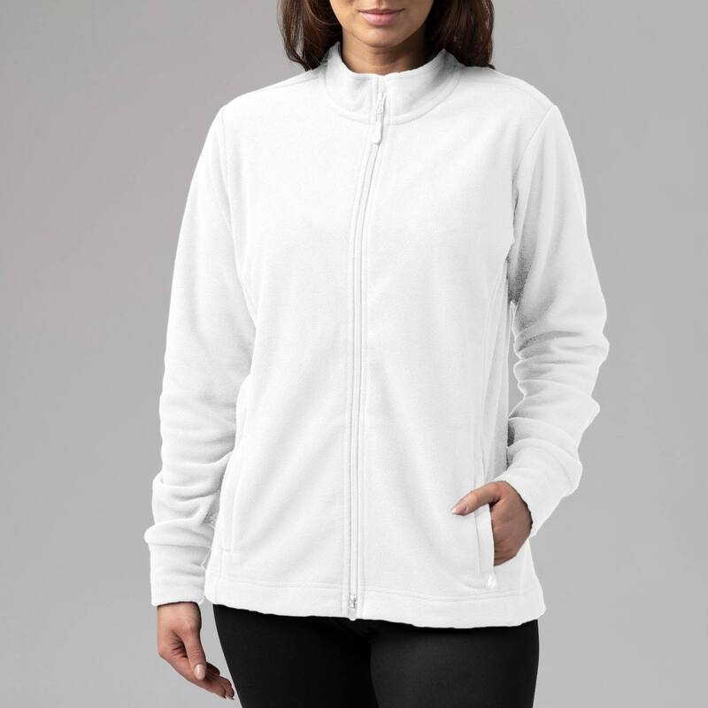 ヒートホルダーズ レディース アウター 上衣・上衣 フリース Women\u0027s Heat Holders Jasmine Original Super Brushed Fleece Double Zipper Jacket Winter White 白いこと