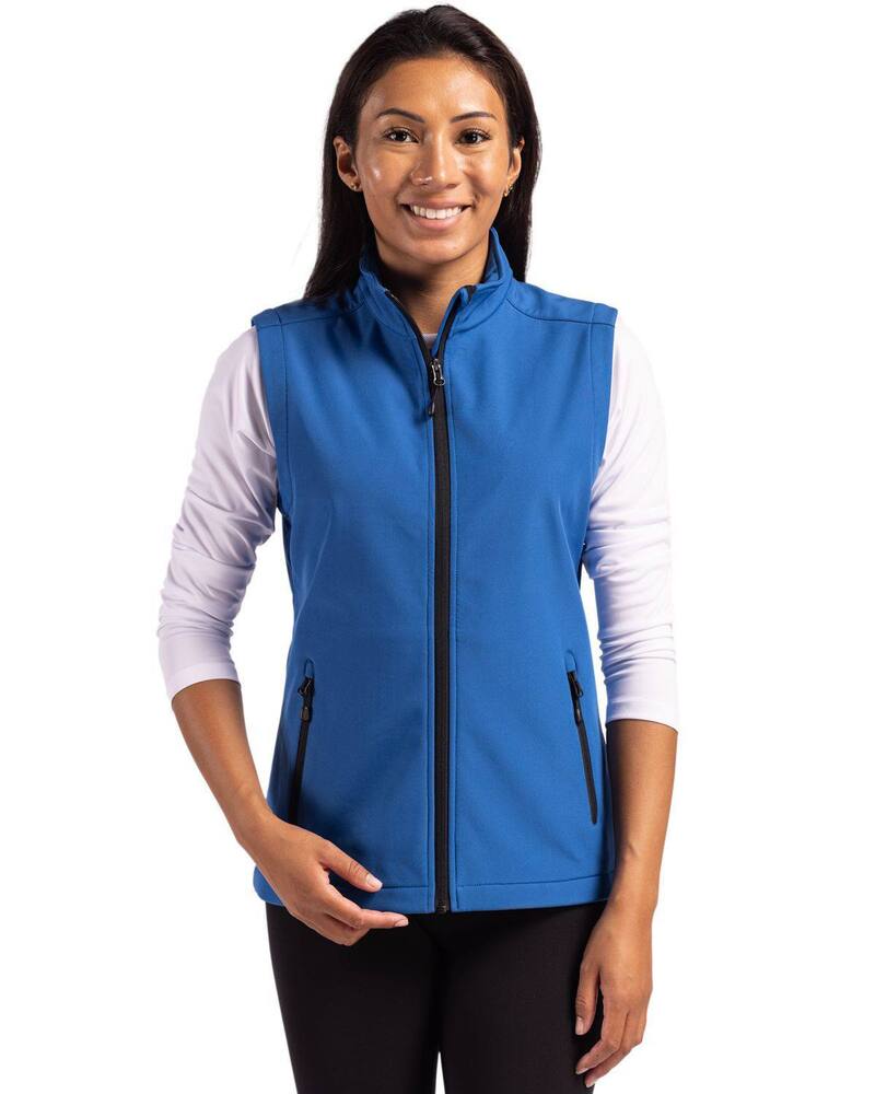 細流 レディース アウター 上衣・上衣 より良い Clique Tempo Stretch Full Zip Womensoftshell Vest Royal Blue Black 黒いこと