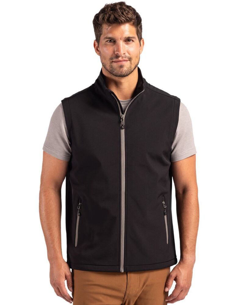 細流 レディース アウター 上衣・上衣 より良い Clique Tempo Stretch Full Zip Mensoftshell Vest Black Pure Slate 黒いこと