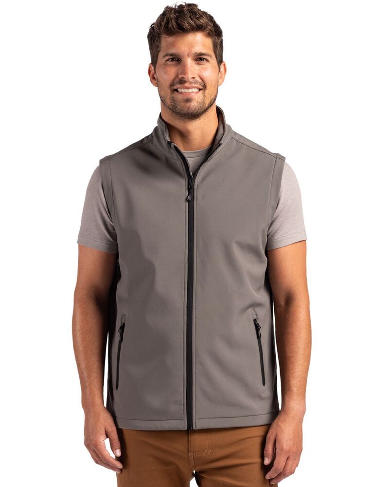 細流 レディース アウター 上衣・上衣 より良い Clique Tempo Stretch Full Zip Mensoftshell Vest Pure Slate Black 黒いこと