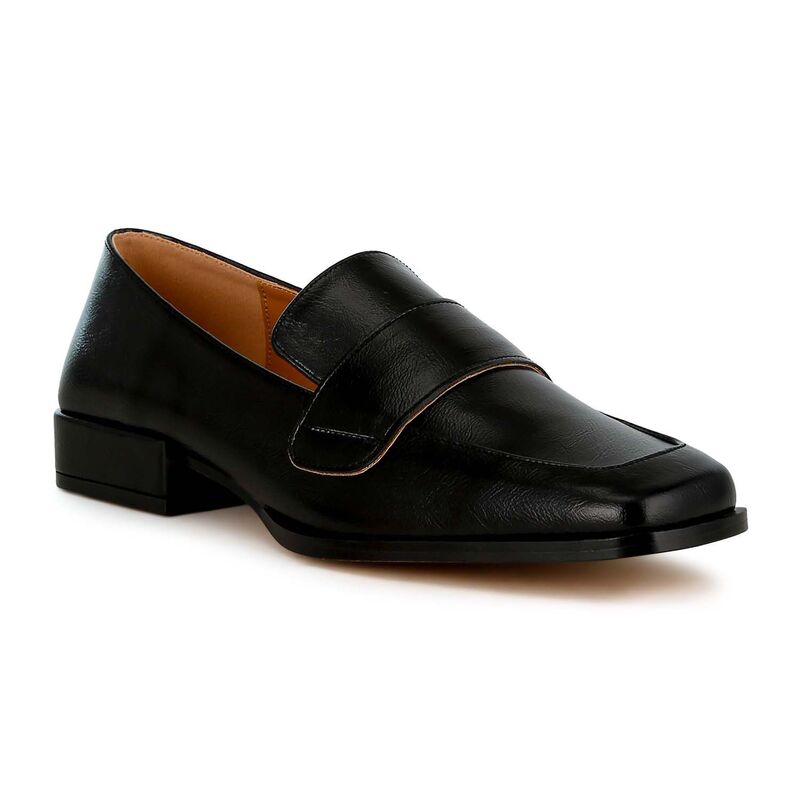 ラグアンドコー レディース シューズ スリッポン・ローファー トール Rag \u0026 Co Jongs Women\u0027s Metallic Penny Loafers Black 黒いこと