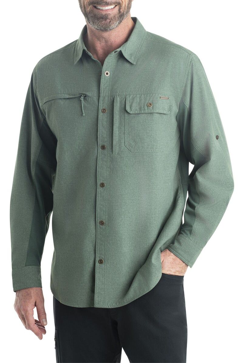 レジェンダリーホワイトテイルズ レディース トップス Tシャツ Men's Legendary Whitetails Quick Dry Moisture Wicking UPF 50+ Long Sleeve Fishing Shirt Blue Spruce ブルー｜ReVida 店