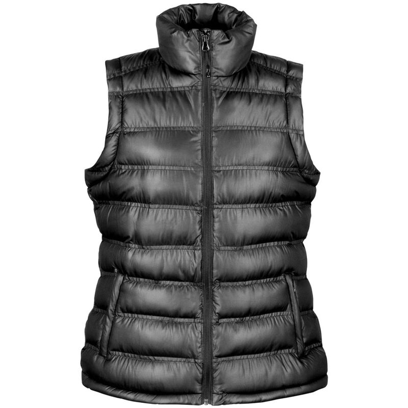 リザルト レディース アウター 上衣・上衣 ジレ Result Ladies/Womens Ice Bird Padded Bodywarmer / Gilet Jacket Black 黒いこと