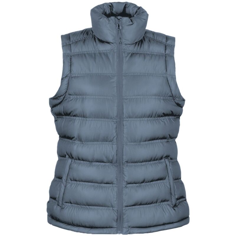 リザルト レディース アウター 上衣・上衣 ジレ Result Ladies/Womens Ice Bird Padded Bodywarmer / Gilet Jacket Frost Gray 薄墨色