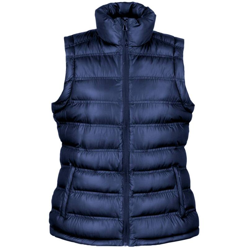 リザルト レディース アウター 上衣・上衣 ジレ Result Ladies/Womens Ice Bird Padded Bodywarmer / Gilet Jacket Navy Blue 米国海軍