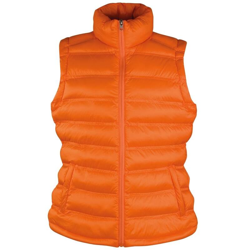 リザルト レディース アウター 上衣・上衣 ジレ Result Ladies/Womens Ice Bird Padded Bodywarmer / Gilet Jacket Orange オレンジ色