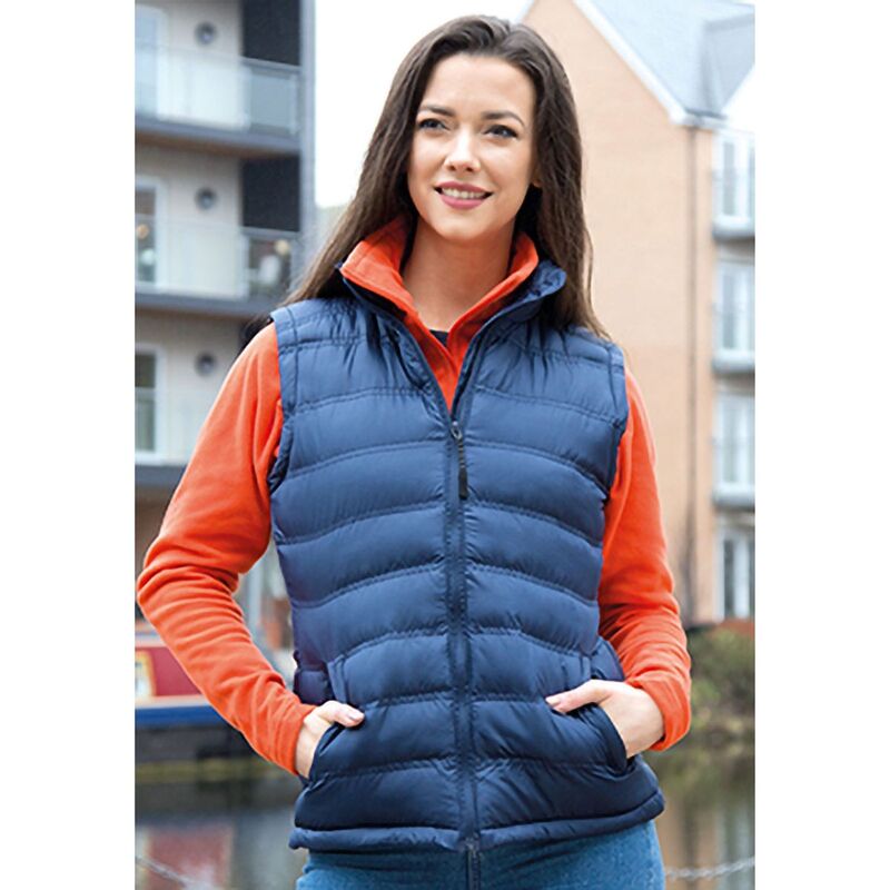 リザルト レディース アウター 上衣・上衣 ジレ Result Ladies/Womens Ice Bird Padded Bodywarmer / Gilet Jacket Royal