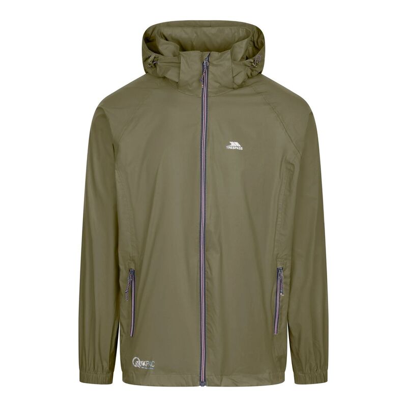 トレス通り手形 レディース アウター 上衣・上衣 Trespass Qikpac X Unisex Packaway Jacket Moss