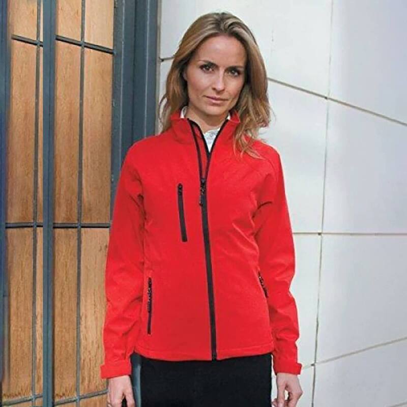 リザルト レディース アウター 上衣・上衣 Result Ladies/Womens La Femme 2 Layer Base Softshell Breathable Wind Resistant Jacket Red 赤いこと