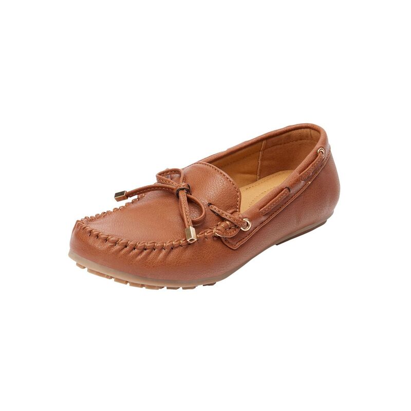 コンフォートビュー レディース シューズ サンダル Comfortviewomen\u0027s The Ridley Slip On Flat Cognac