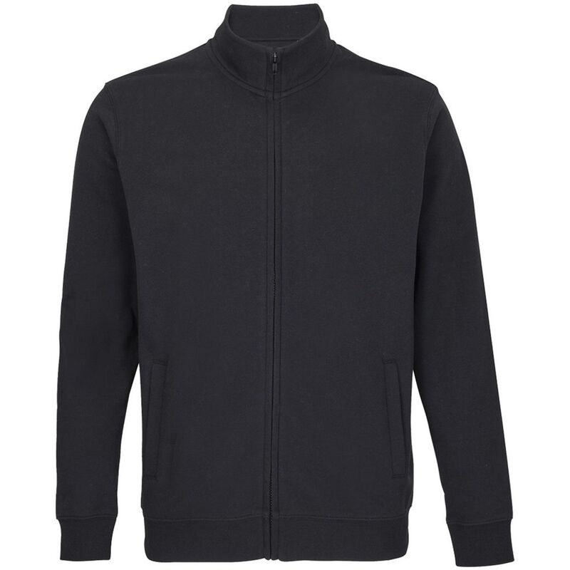 ソルズ レディース アウター 上衣・上衣 SOLS Unisex Adult Cooper Full Zip Sweat Jacket Black 黒いこと