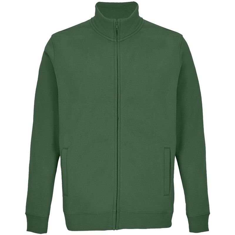 ソルズ レディース アウター 上衣・上衣 SOLS Unisex Adult Cooper Full Zip Sweat Jacket Bottle Green 緑であること