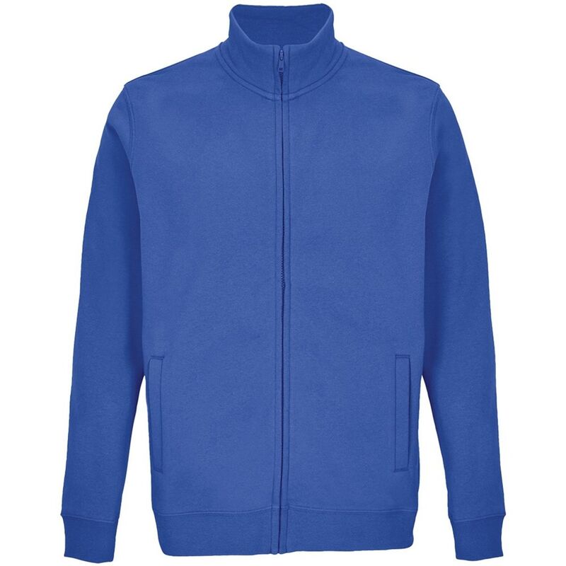 ソルズ レディース アウター 上衣・上衣 SOLS Unisex Adult Cooper Full Zip Sweat Jacket Royal Blue 青色