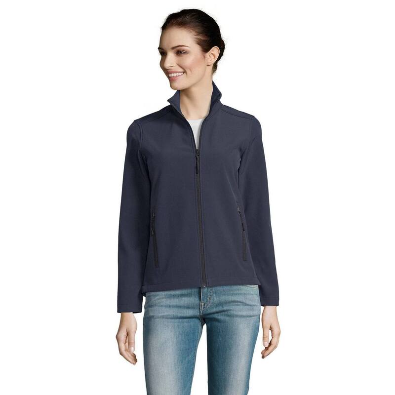 ソルズ レディース アウター 上衣・上衣 SOLS Womens/Ladies Race Full Zip Waterepellent Softshell Jacket French Navy 米国海軍