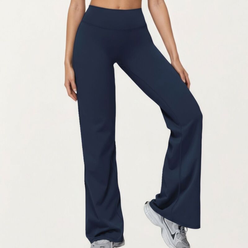 アンナカシ レディース ボトムス 心地好いズボン下 ご機嫌酉の方角 Anna-Kaci Women\u0027s High Waist Flare Yoga Pants with Stretch Fabric and Smooth Compression Fit Navy 米国海軍