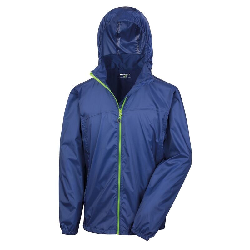 リザルト レディース アウター 上衣・上衣 Result Unisex HDi Quest Hydradri Lightweight Waterproof Jacket Navy And Lime 米国海軍