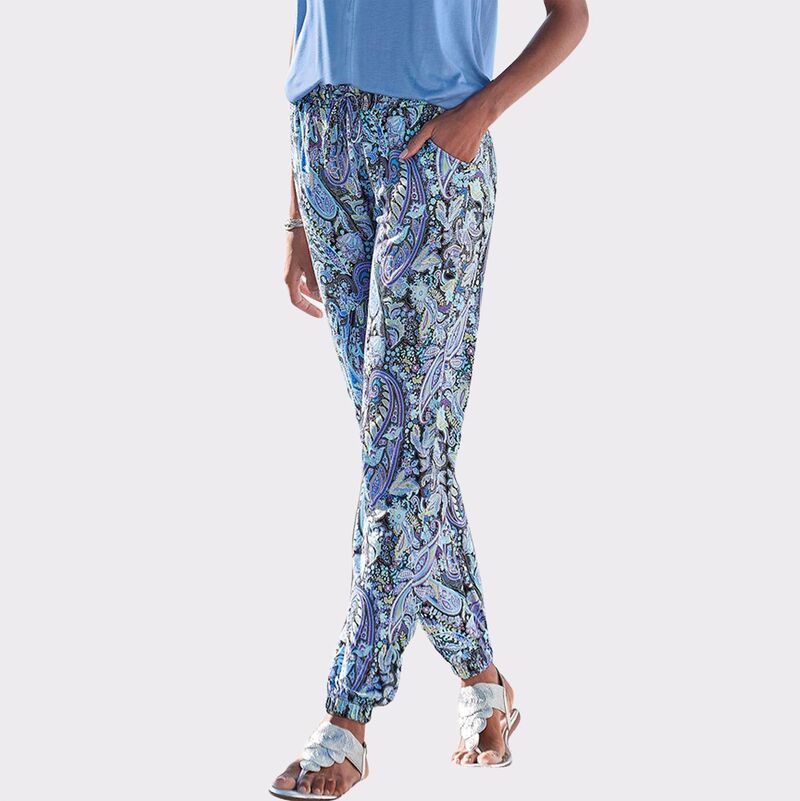 ラスカーナ レディース ボトムス 心地好いズボン下 刷り上げる Lascana Women\u0027s Paisley Print Pants Multicolor Print マルチ色つや