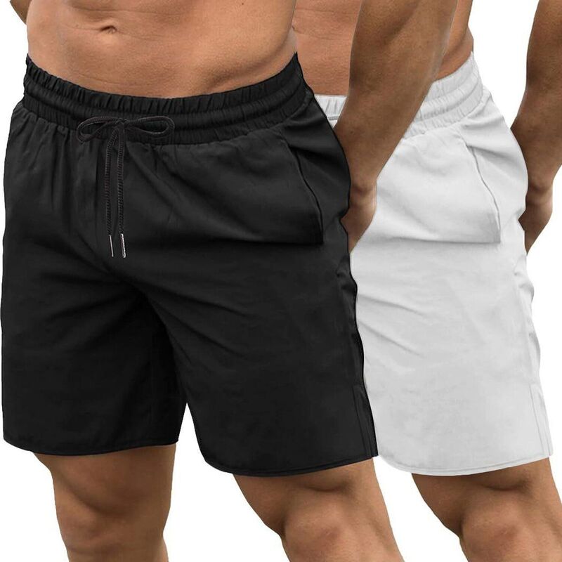 クーファンディ レディース ボトムス 二分の一ズボン下・さる股引き 遊撃手ズボン下 COOFANDY Mens Athletic Shorts Quick Dry Breathable Lightweight Gym Workout Shorts with Pockets Black White 白いこと