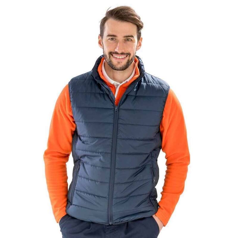 リザルト レディース アウター 上衣・上衣 Result Mens Promo Core Padded Body Warmer Navy 米国海軍