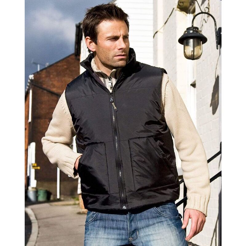 リザルト レディース アウター 上衣・上衣 フリース Result Fleece Lined Bodywarmer Waterepellent Windproof Jacket Black 黒いこと