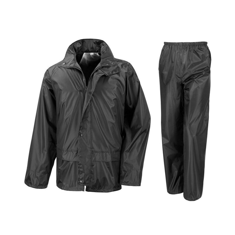 リザルト レディース アウター 上衣・上衣 Result Core Unisex Adult Rain Suit Black 黒いこと