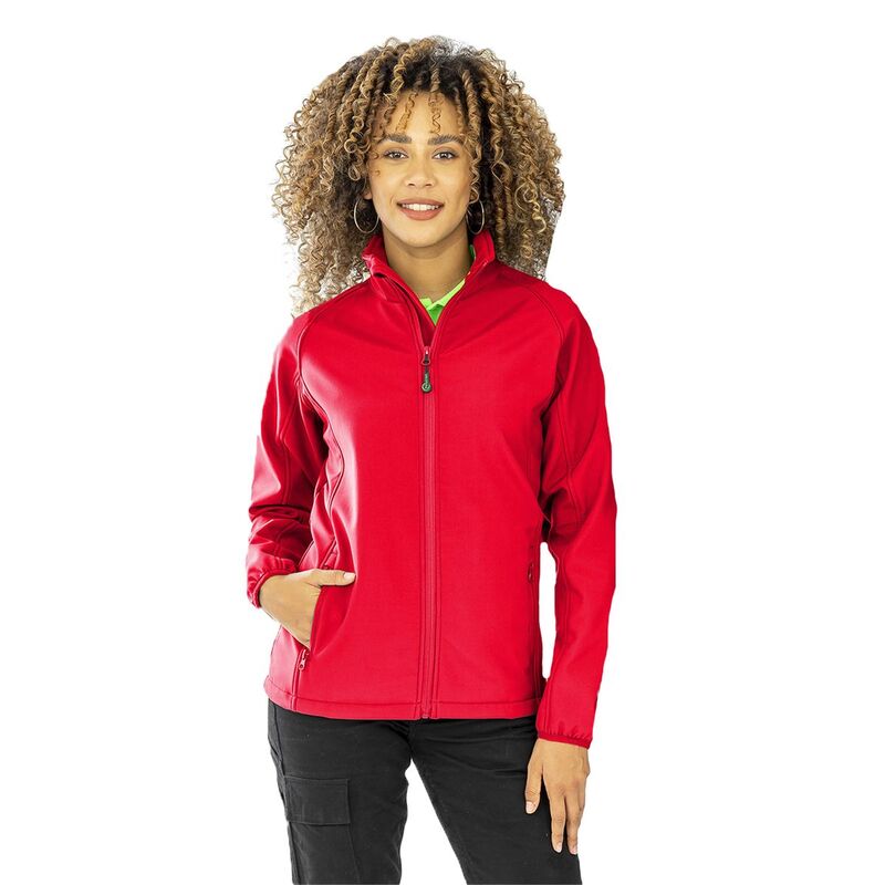リザルト レディース アウター 上衣・上衣 刷り上げる Result Genuine Mensoftshell Printable Jacket Red 赤いこと