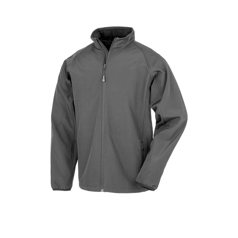 リザルト レディース アウター 上衣・上衣 刷り上げる Result Genuine Mensoftshell Printable Jacket Workguard Grey 薄墨色