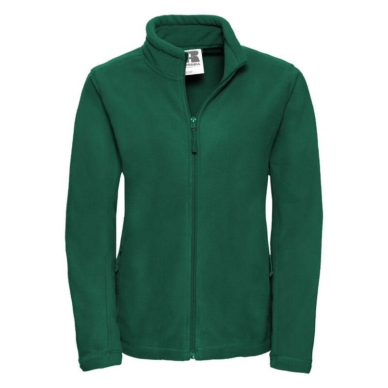 ジャージーズ レディース アウター 上衣・上衣 フリース JERZEES Russell Colours Ladies Full Zip Outdoor Fleece Jacket Bottle Green 緑であること