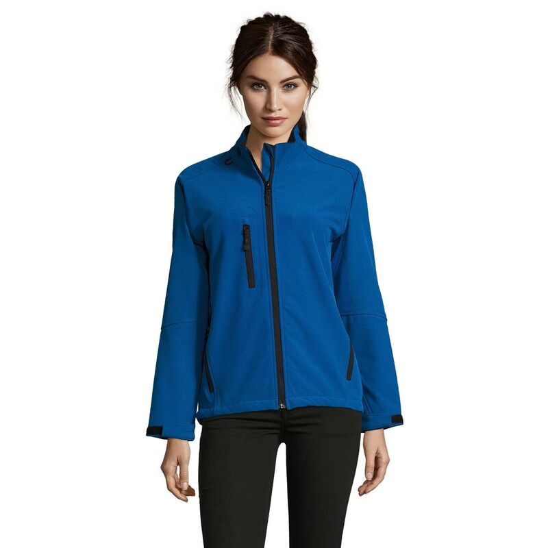 ソルズ レディース アウター 上衣・上衣 SOLS Womens/Ladies Roxy Soft Shell Jacket (Breathable Windproof And Wateresistant) Royal Blue 青色