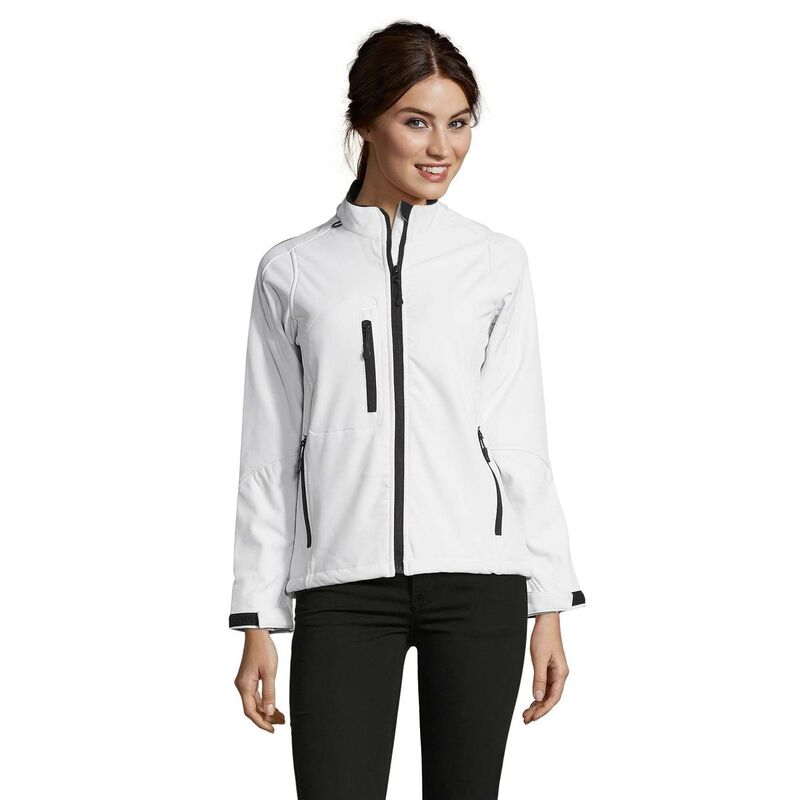ソルズ レディース アウター 上衣・上衣 SOLS Womens/Ladies Roxy Soft Shell Jacket (Breathable Windproof And Wateresistant) White 白いこと