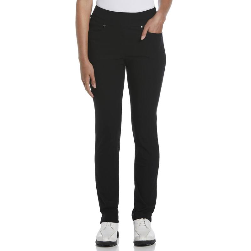 地びたゲットー レディース ボトムス 心地好いズボン下 ミッドライズ Women\u0027s Grand Slam Tummy Control Midrise Pull-On Golf Pants Caviar