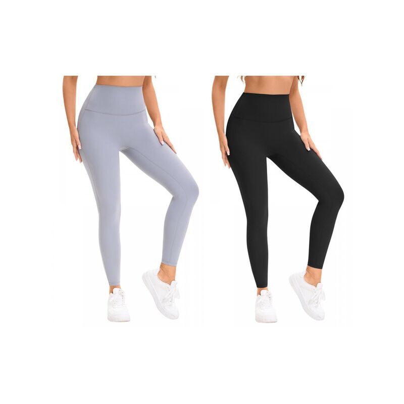 インスパイア 今めかしい レディース ボトムス 心地好いズボン下 ご機嫌酉の方角 レギンス INSPIRE CHIC 2 Packs Women\u0027s High Waistummy Control Workout Running Leggingsoft Shapewear Pants Black Grey 黒いこと