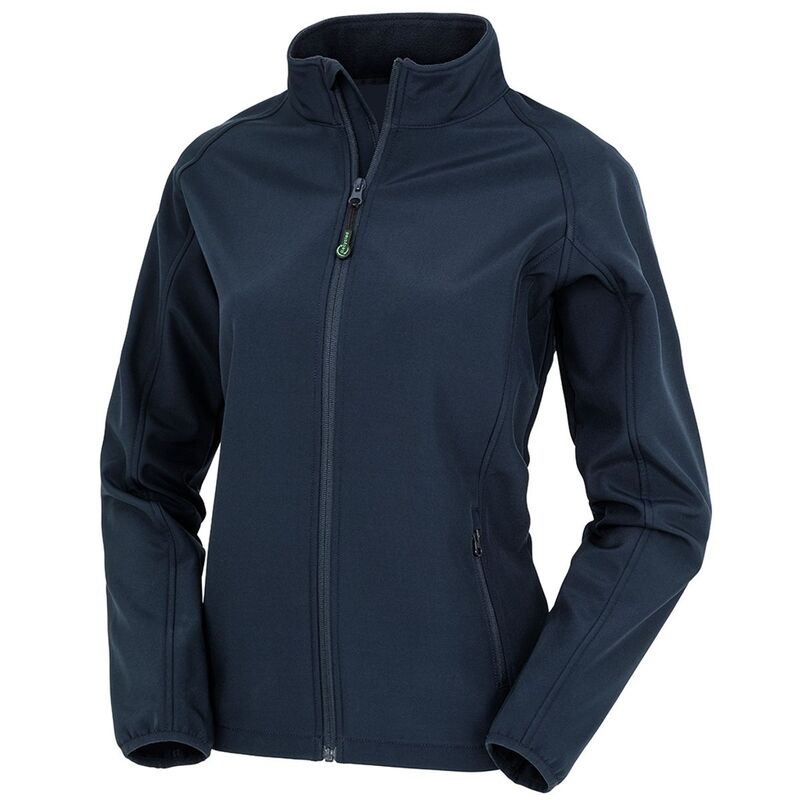 リザルト レディース アウター 上衣・上衣 刷り上げる Result Genuine Womens/Ladiesoftshell Printable Jacket Navy 米国海軍