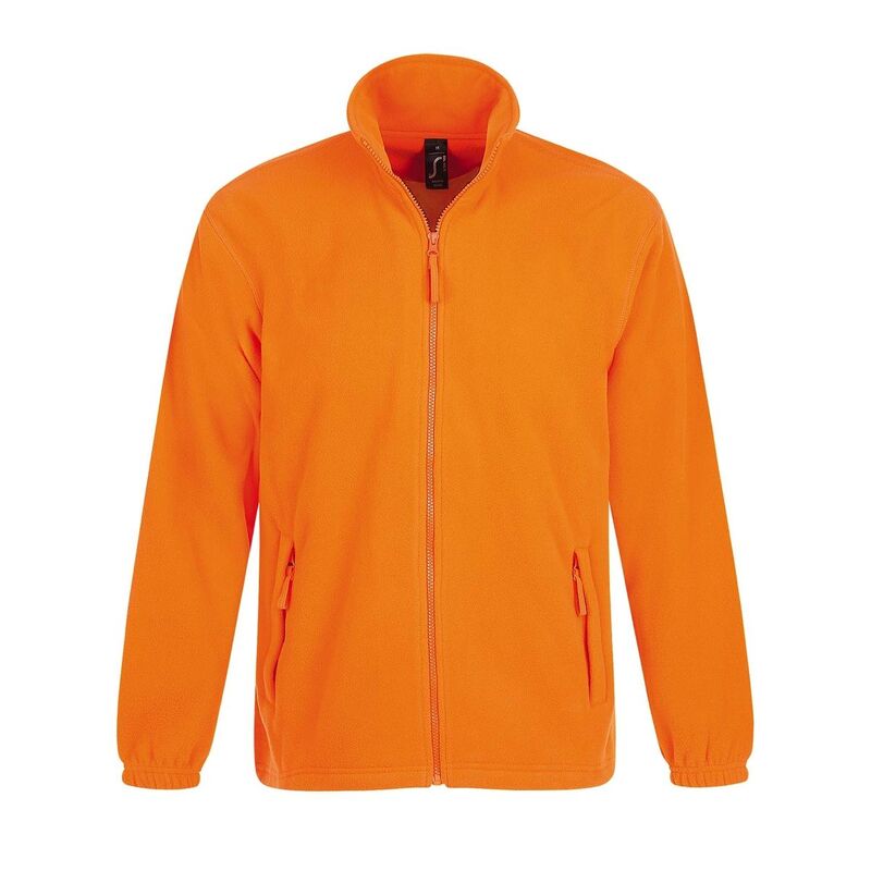 ソルズ レディース アウター 上衣・上衣 フリース SOLS Mens North Full Zip Outdoor Fleece Jacket Orange オレンジ色