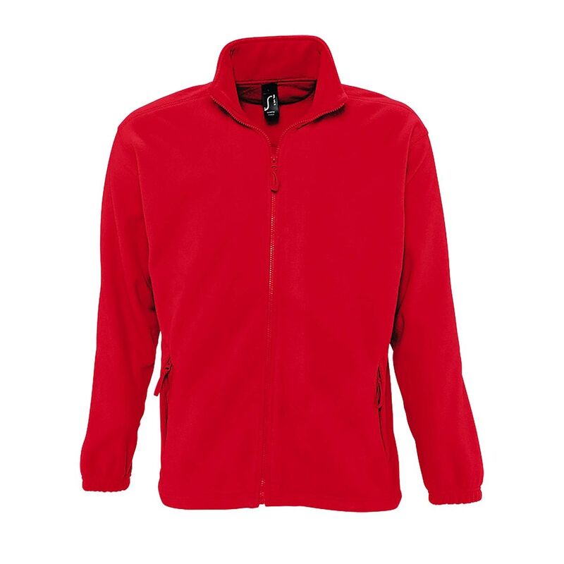 ソルズ レディース アウター 上衣・上衣 フリース SOLS Mens North Full Zip Outdoor Fleece Jacket Red 赤いこと