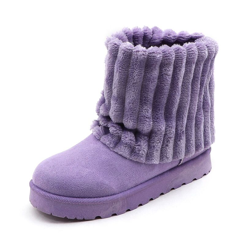 F.C 考える レディース シューズ ブーツ・レインブーツ 足し加える大きさ F.C Design Ultra-Soft Plush Winter Boots Ultimate Comfort \u0026 Warmth for Cozy Days Purple パープル