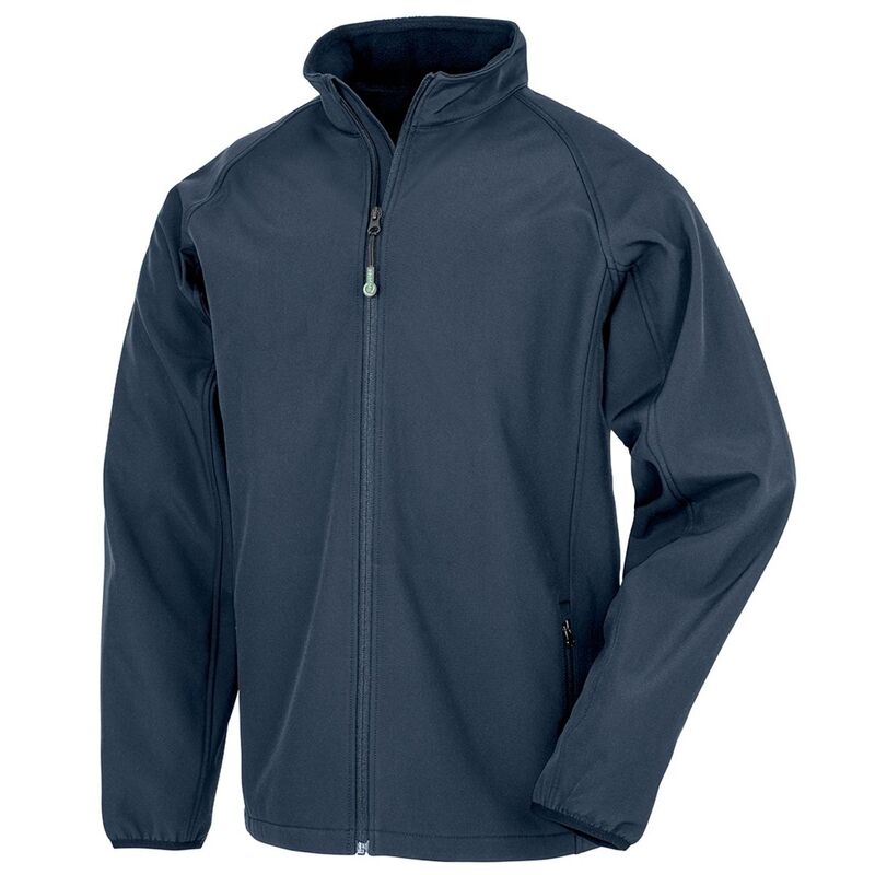 リザルト レディース アウター 上衣・上衣 刷り上げる Result Genuine Mens Printable Soft Shell Jacket Navy 米国海軍