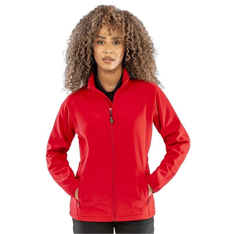 リザルト レディース アウター 上衣・上衣 刷り上げる Result Genuine Mens Printable Soft Shell Jacket Red 赤いこと