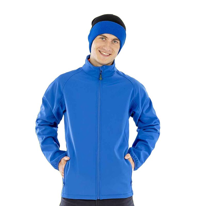 リザルト レディース アウター 上衣・上衣 刷り上げる Result Genuine Mens Printable Soft Shell Jacket Royal Blue 青色