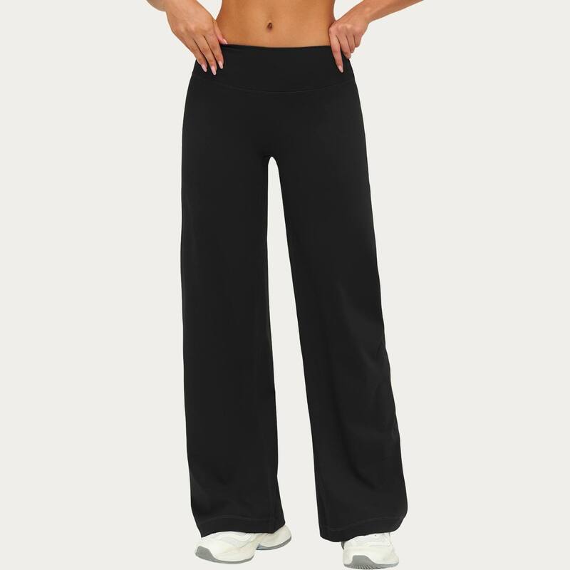 アンナカシ レディース ボトムス カジュアルパンツ ワイドレッグ ハイウエスト Anna-Kaci Women's High Waist Wide Leg Yoga Pantstretch Lounge Workoutraining Relaxed Athletic Pants Black ブラック|ReVida 店