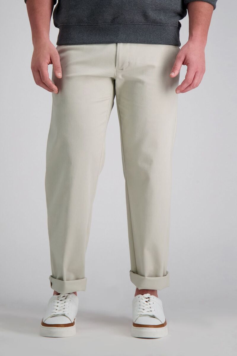 ハガー レディース ボトムス カジュアルパンツ Men's Haggar Life Khaki Straight-Fit Comfort Chino Flat-Front Pants Putty カーキ|ReVida 店