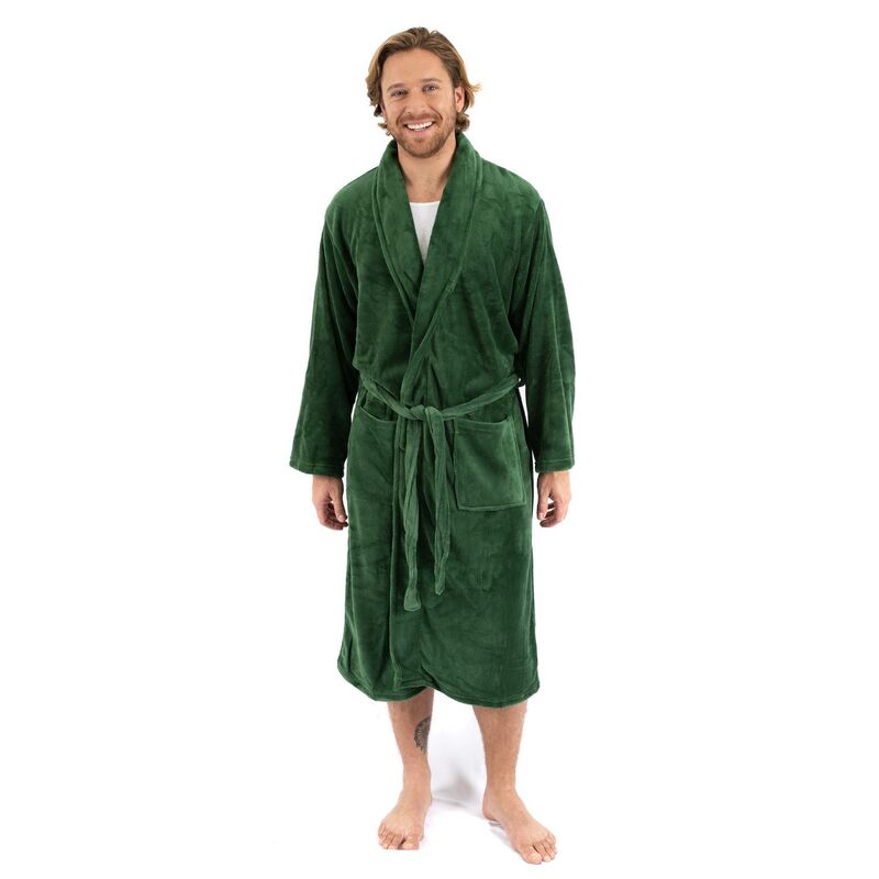レベレット レディース アンダーお召しもの ナイト爵お召しもの フリース Leveret Mens Fleece Robe Green 緑であること
